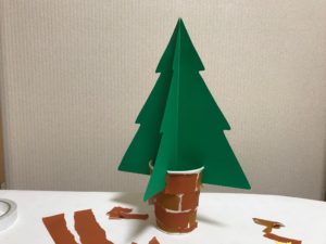 クリスマス制作 クリスマスツリー 手作り簡単 かすみそうブログ